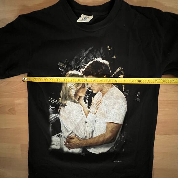 Rare Vintage 90s Buffy the Vampire Slayer T-Shirt Buffy/Angel Blue Grape NOS - Picture 7 of 9